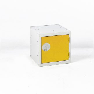 Armadietto Acciaio Grigio chiaro, Giallo RS PRO 1 porta No, 300 mm x 300 mm x 300mm