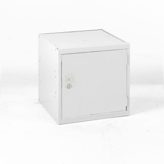 Armadietto Acciaio Grigio chiaro RS PRO 1 porta No, 380 mm x 380 mm x 380mm