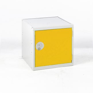 Armadietto Acciaio Grigio chiaro, Giallo RS PRO 1 porta No, 380 mm x 380 mm x 380mm