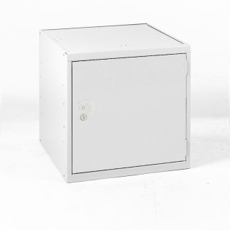 Armadietto Acciaio Grigio chiaro RS PRO 1 porta, 450 mm x 450 mm x 450mm