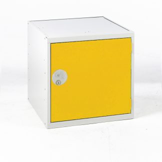 Armadietto Acciaio Grigio chiaro, Giallo RS PRO 1 porta No, 450 mm x 450 mm x 450mm