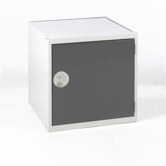 Armadietto Acciaio Grigio scuro, grigio chiaro RS PRO 1 porta No, 450 mm x 450 mm x 450mm