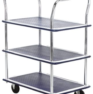 Carrello RS PRO in Acciaio, 3 ripiani 725 x 470mm, portata max 120kg (Carichi leggeri)