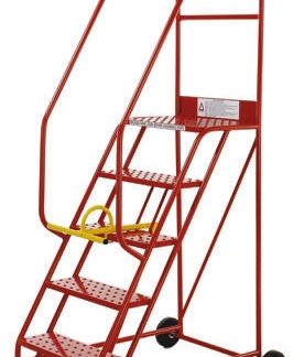 Scaletta RS PRO in Gomma, acciaio, 5 gradini, alt. piattaforma 1.25m