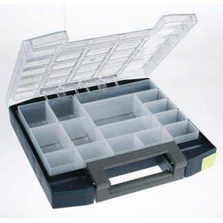 Contenitore modulare Raaco in PC, PP, 15 scomparti, 55mm x 298mm x 284mm