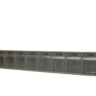 Cassettiera ribaltabile portaminuterie RS PRO, 9 cassetti , 68mm x 600mm x 78mm