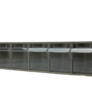 Cassettiera ribaltabile portaminuterie RS PRO, 6 cassetti , 112mm x 600mm x 96mm