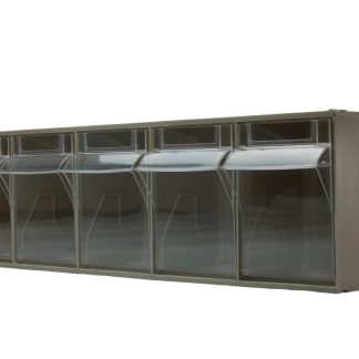 Cassettiera ribaltabile portaminuterie RS PRO, 5 cassetti , 168mm x 600mm x 140mm