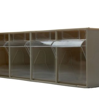 Cassettiera ribaltabile portaminuterie RS PRO, 4 cassetti , 206mm x 600mm x 178mm