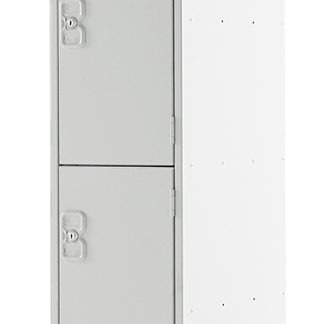 Armadietto industriale Acciaio Grigio RS PRO 4 porta, 1800 mm x 300 mm x 300mm