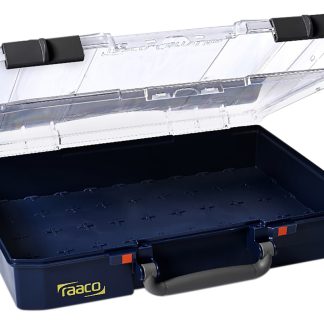 Contenitore modulare Raaco in PP regolabili, 81mm x 413mm x 330mm, Coperchio trasparente