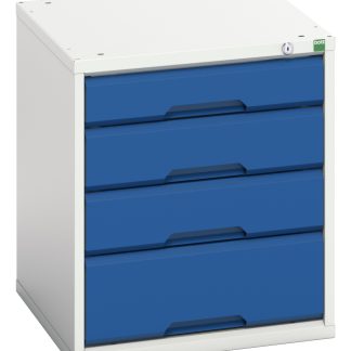 Cassettiera portaminuterie Bott, 4 cassetti , 600mm x 525mm x 550mm