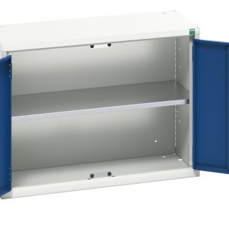 Armadietto a 2 ante Bott in Acciaio, 800 x 350 x 600mm, 1 ripiano, Bloccabile