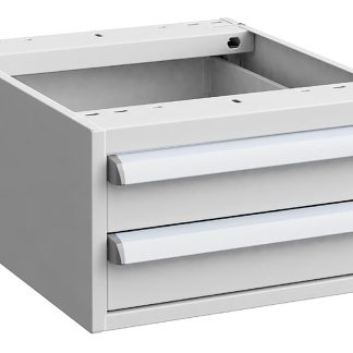 Cassettiera Treston, 2 cassetti , 260mm x 450mm x 520mm