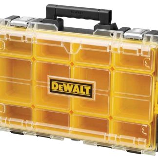 Contenitore modulare DeWALT in PC, 12 scomparti, 100mm x 543mm x 350mm, Coperchio trasparente