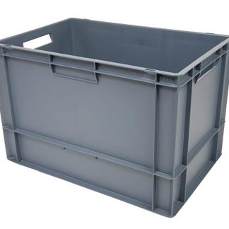 Contenitori Euro RS PRO in PP, 76L, col. Grigio, 400mm x 400mm x 600mm