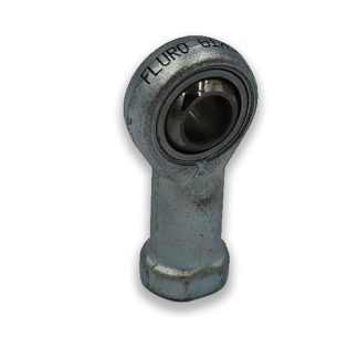 Terminale aste Fluro, lunghezza 124mm, foro da 25mm, filettatura M24 x 2 femmina, carico dinamico 122kN, statico 135kN,