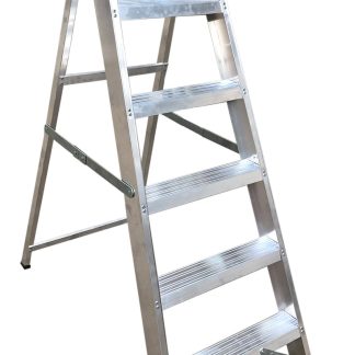 Scala RS PRO a 6 gradini, apertura 1.26m, montanti in Alluminio