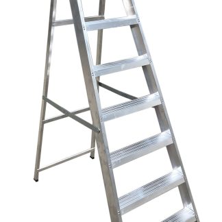 Scala RS PRO a 8 gradini, apertura 1.7m, montanti in Alluminio