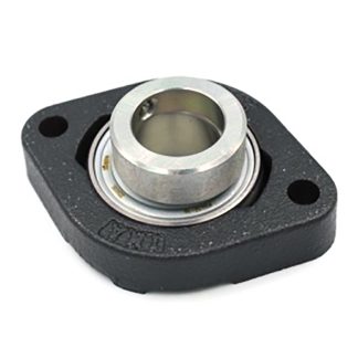 Cuscinetto flangiato INA, 2 fori di montaggio da 9 mm, Ø int 25mm, dimensioni 71mm x 33.4mm x 97mm, in Ghisa