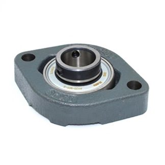 Cuscinetto flangiato INA, 2 fori di montaggio da 9 mm, Ø int 20mm, dimensioni 66.5mm x 27mm x 90.5mm, in Ghisa