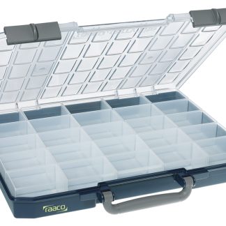 Contenitore modulare Raaco in PC, PP, 25 scomparti, 55mm x 425mm x 330mm, Coperchio trasparente