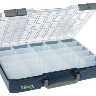 Contenitore modulare Raaco in PC, PP, 25 scomparti, 80mm x 415mm x 330mm, Coperchio trasparente