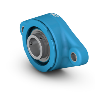 Cuscinetto flangiato SKF, 2 fori di montaggio, Ø int 40mm, dimensioni 125mm x 51.7mm x 72mm, in Acciaio inossidabile