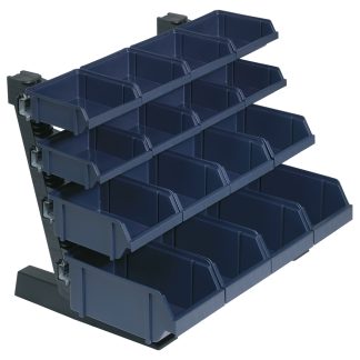 Contenitore Raaco Blu, grigio PP, 388mm x 500mm x 360mm