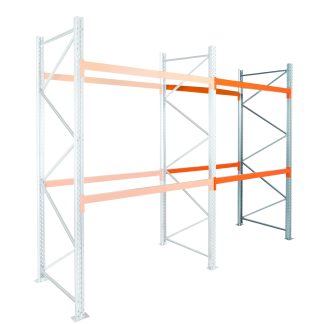 Rack di stoccaggio Acciaio Galvanizzato, Arancione Manorga, 3000mm, 2225mm x 130mm x 1100mm