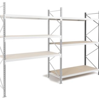 Rack di stoccaggio Acciaio Grigio scuro, grigio chiaro Manorga, 2500mm, 2000mm x 100mm x 800mm