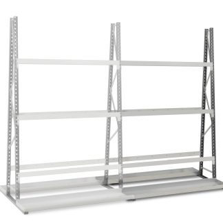 Rack di stoccaggio Acciaio Grigio scuro, grigio chiaro Manorga, 2500mm, 1800mm x 50mm x 340mm
