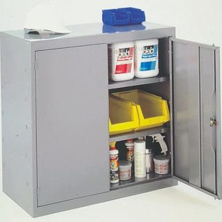 Armadietto per utensili Acciaio dolce Grigio RS PRO 2 porta, 984 mm x 915 mm x 505mm