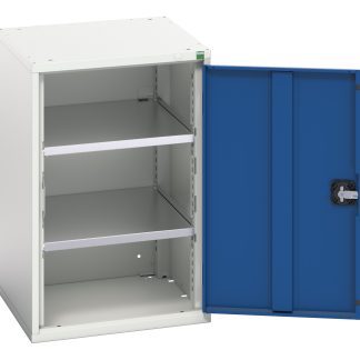 Armadietto da pavimento a 1 anta Bott in Lamiera di acciaio, 525 x 550 x 800mm, 2 ripiani, 0 cassetti, Bloccabile