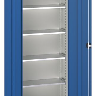 Armadietto da pavimento a 2 ante Bott in Lamiera di acciaio, 800 x 350 x 2000mm, 4 ripiani, 0 cassetti, Bloccabile