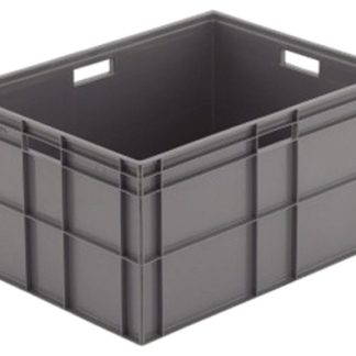 Contenitore impilabile Schoeller Allibert in PE, 162L, col. Grigio, 412mm x 600mm x 800mm