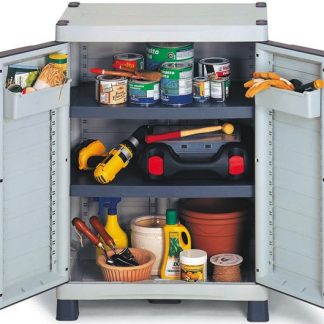 Armadietto da pavimento PP Grigio RS PRO, scaffale modulare, 976mm, 700mm x 438mm