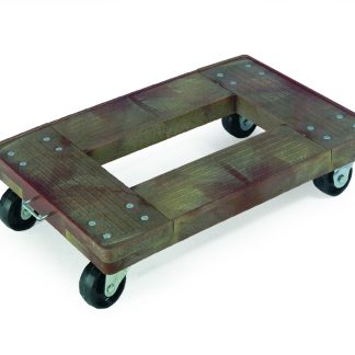 Carrello con ruote Plastica RS PRO, carico 350kg, 405mm x 610mm x 125mm