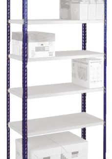 Sistema a scaffali Colore blu Acciaio RS PRO, 1981mm, capacità di carico 375kg