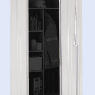 Armadietto di stoccaggio da pavimento a 2 ante RS PRO in Acciaio, 1820 x 615 x 505mm, Bloccabile