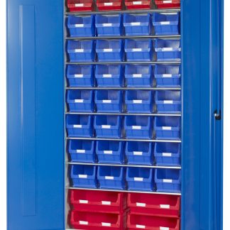 Armadietto di stoccaggio da pavimento RS PRO in Acciaio, 2000 x 1015 x 430mm, 6 ripiani, Bloccabile