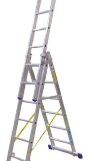 Scala combinata Zarges a 18 gradini, apertura 4.1m, montanti in Alluminio