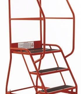 Scaletta RS PRO in Gomma, 3 gradini, alt. piattaforma 0.69m