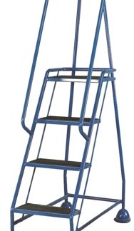 Scaletta RS PRO in Gomma, acciaio, 4 gradini, alt. piattaforma 1.03m