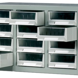 Cassettiera portaminuterie RS PRO, 12 cassetti , 350mm x 586mm x 290mm