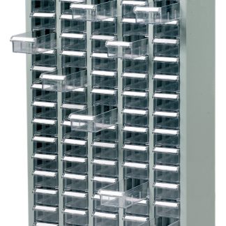 Cassettiera portaminuterie RS PRO, 75 cassetti , 937mm x 586mm x 222mm