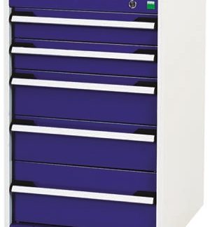 Cassettiera portaminuterie Bott, 5 cassetti , 800mm x 525mm x 650mm