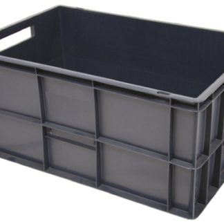 Contenitori Euro RS PRO in PP, 52L, col. Grigio, 600mm x 400mm x 270mm