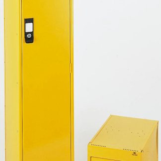 Armadietto Acciaio Colore giallo RS PRO 1 porta, 1700 mm x 300 mm x 450mm