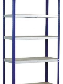 Sistema a scaffali Truciolato, acciaio galvanizzato RS PRO 5 ripiani, 1800mm x 900mm, 450mm, capacità di carico 265kg
